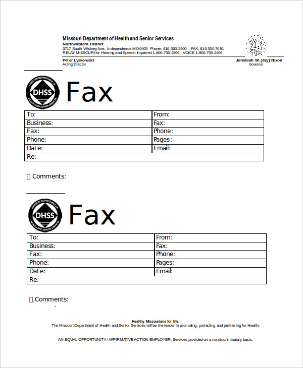 Ms Word Fax Template Download Softissource